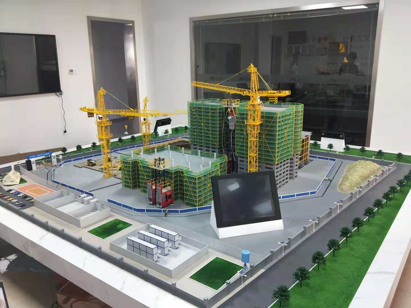 丽江建筑施工场景模型